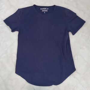 Match Men's Navy Blue Shirt
